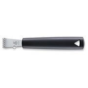 Zesteur RVS professioneel met extra oog en zwart kunststof PP handvat.